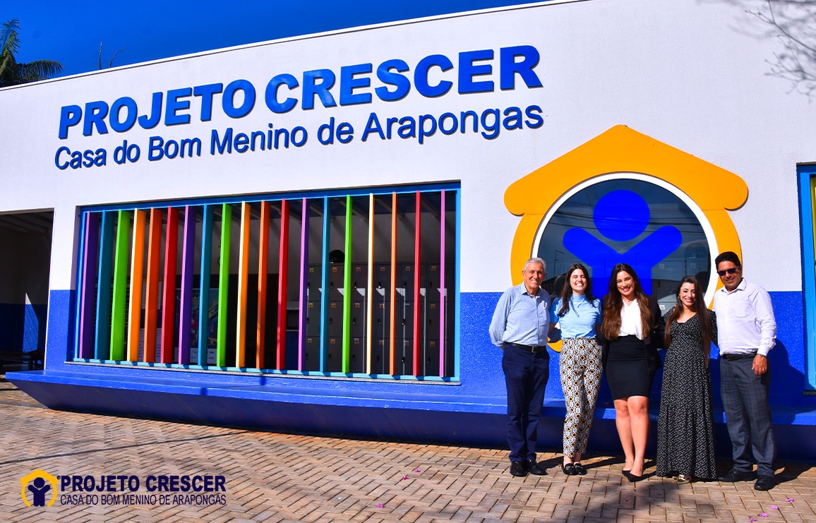 Projeto Crescer recebe a visita de representantes do Banco Bradesco e Pennacchi.