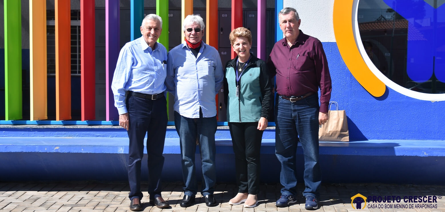 Visita do Dr. Maurílio Leopoldo Schmitt, economista, e Dr. Heron Arzua, advogado, da empresa Niehues & Socreppa Advogados Associados.