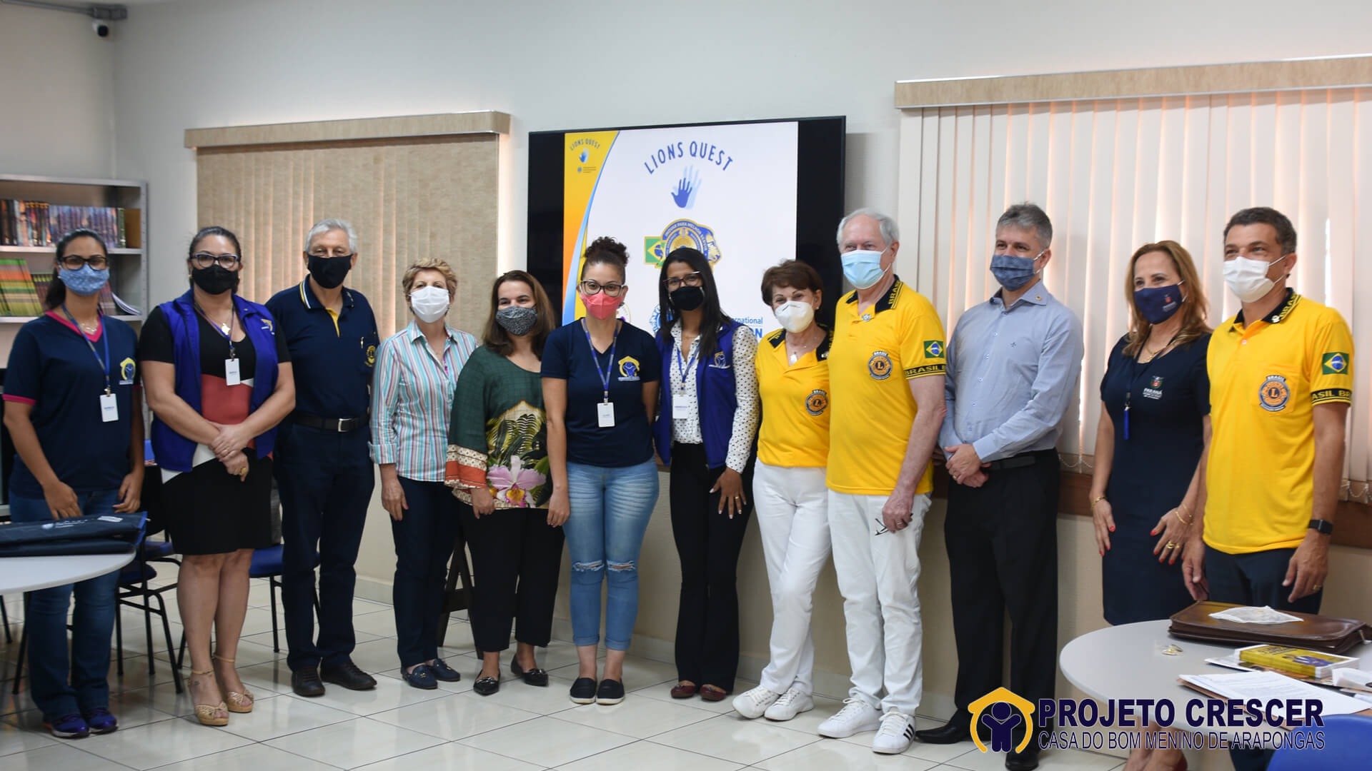 Reunião com a comitiva da governadoria do Lions Clube Distrito LD6